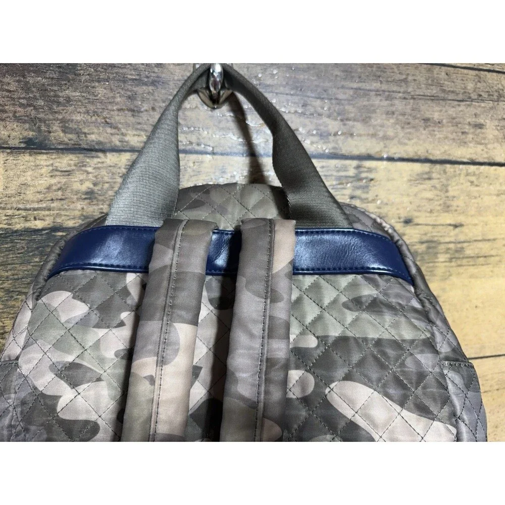 RARE - Tommy Hilfiger Alva Quilted Backpack in Army Green… Outdoor Camo Travel